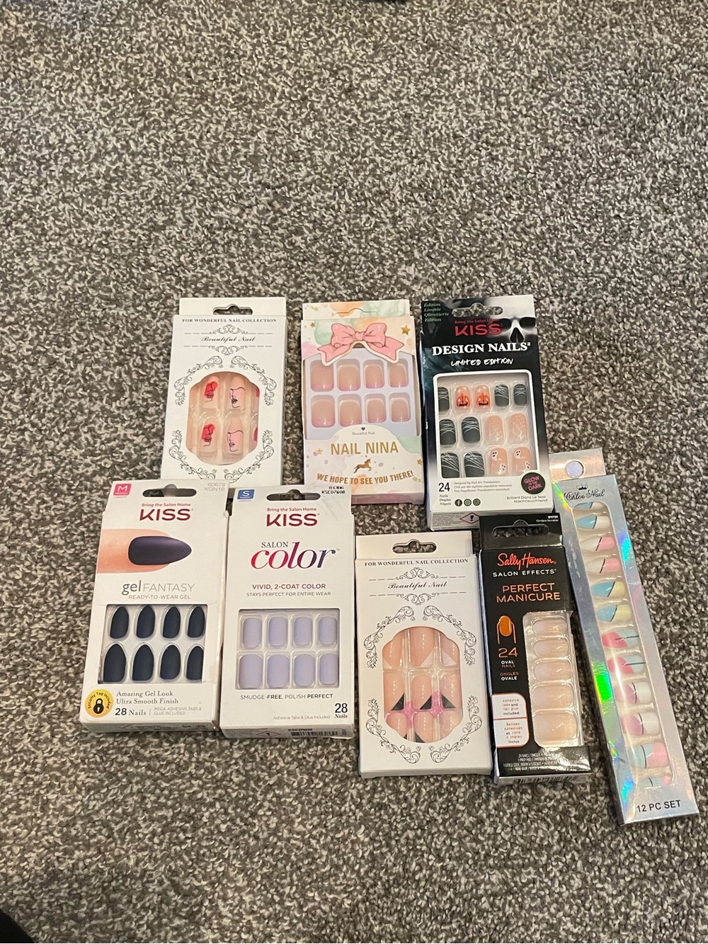 Press-On Nails - 8 pack bundle